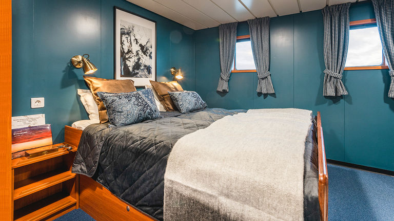 A cabin onboard MV Freya