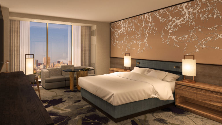 A Standard King room at Nobu Hotel Caesars New Orleans