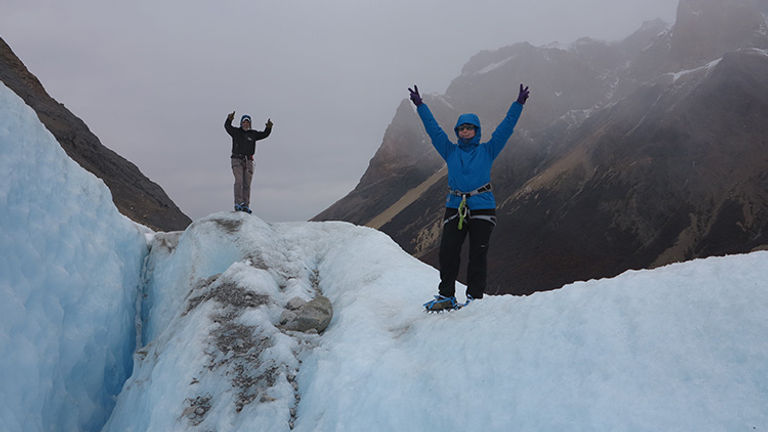 Fitz Roy Expediciones arranges custom itineraries that can include ice trekking on top of a glacier. // © 2018 Fitz Roy Expediciones