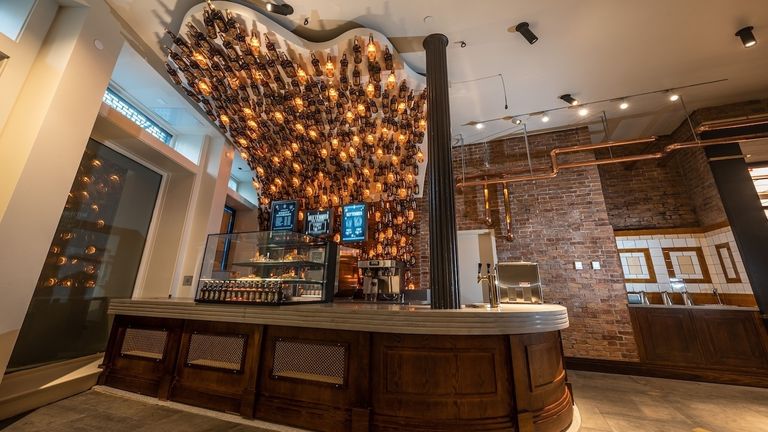 Harry Potter fans can belly up to in-store Butterbeer bars inside the Harry Potter stores in New York and Chicago.