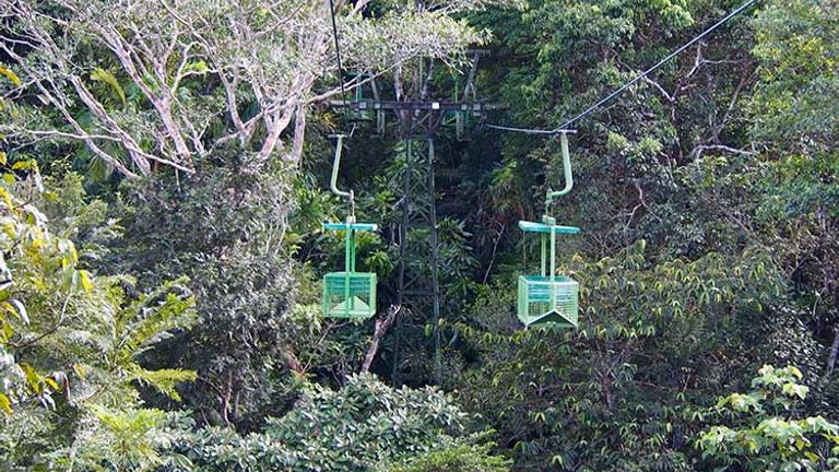 Local operator and hotel partner Gamboa Tours offers an aerial tram ride through the rainforest. // © 2016 Zorianna Kit