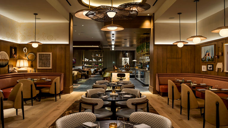Lola Rose Grand Mezze offers Middle Eastern fare in a beautiful setting on the hotel's second floor and adjacent to the pool deck.