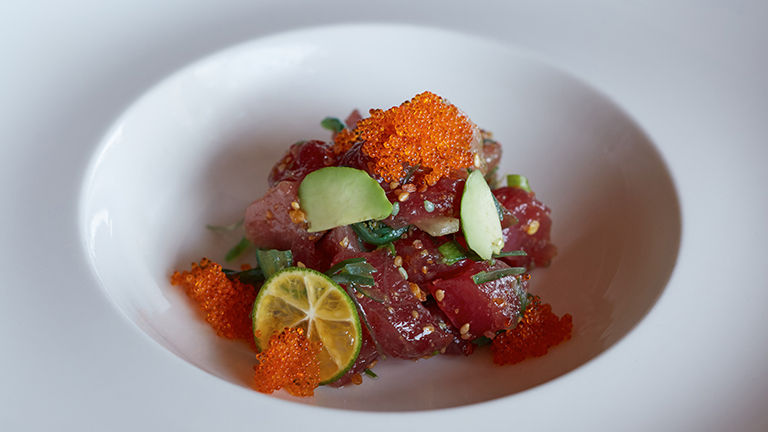 Making poke teaches valuable kitchen skills.