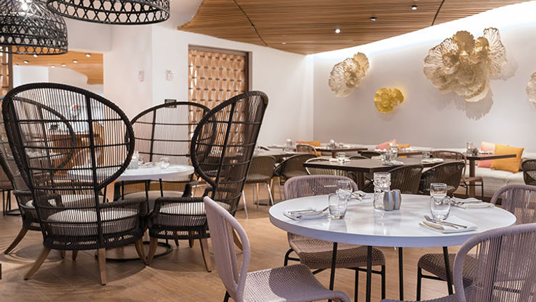 On-property restaurant, The Lanai, offers delicious Hawaiian-influenced fare. // © 2017 Hyatt Centric Waikiki Beach