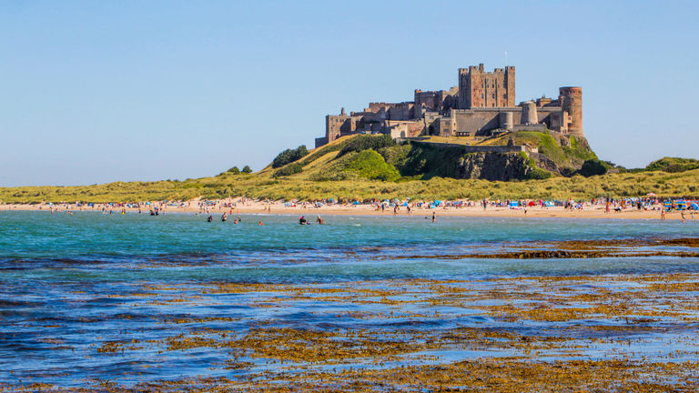 Originally built as a fortress, Bamburgh Castle has stood above the Northumberland coastline for more than 1,400 years.