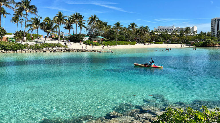 Paradise Lagoon at Atlantis Paradise Island in the Bahamas.