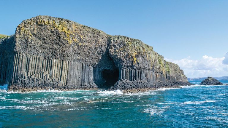 Take a boat ride through Fingal’s Cave, which features the same stone formations as Giant’s Causeway in Northern Ireland.