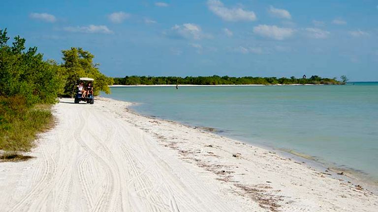 The island of Holbox, which is only 26 miles long and less than 1 mile wide, is just a ferry ride from Cancun. // © 2016 iStock