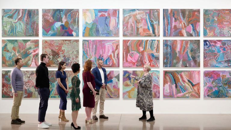 The National Gallery of Australia features Australian, Aborigianal and international art collections.