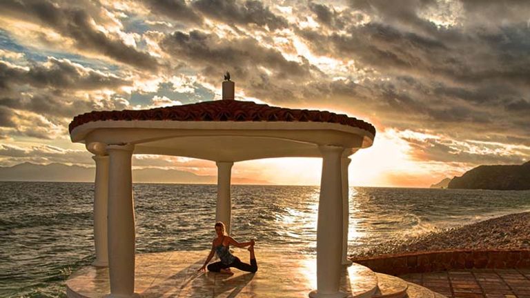 The practice of yoga has grown far beyond its Indian roots, giving visitors to Mexico plenty of spaces to get into the zone. // © 2016 Mexico Boutique Hotels