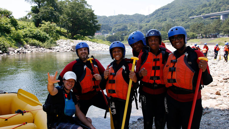 While in Minakami, the outdoor adventure capital of Japan, the writer and her family booked a day of rafting with operator Canyons.
